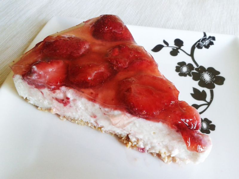 McDonald style jahodový fitness cheesecake