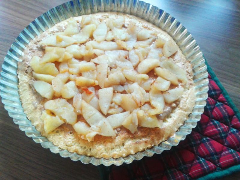 Jablkový ovsený koláčik