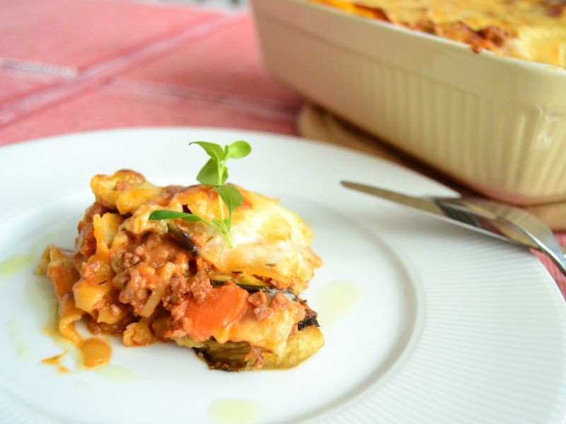 Zapekané lasagne s baklažánom